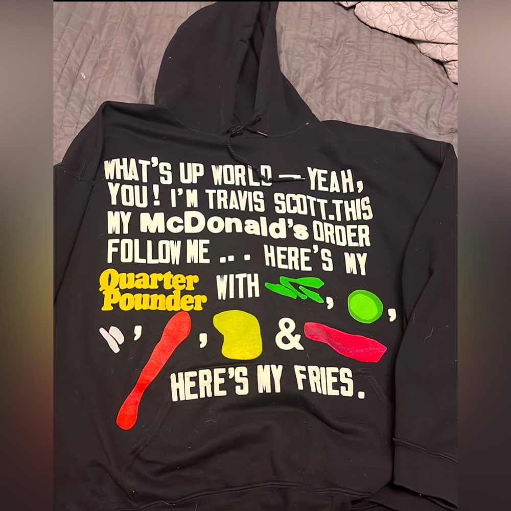 Travis Scott x cpfm x McDonald’s hoodie